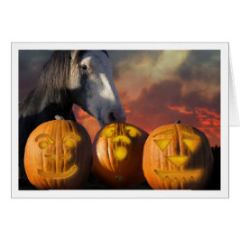 HorseHaloween Hälsningskort