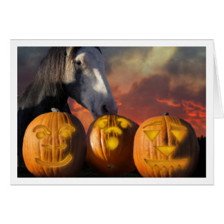 HorseHaloween Hälsningskort