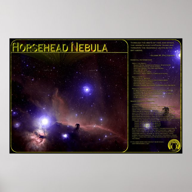 Horsehead Nebula-Print Poster (Framsidan)