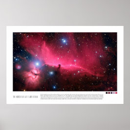 Horsehead och Flame Nebula (Barnard 33) Poster
