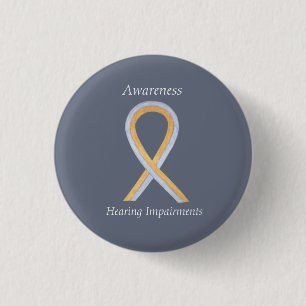 Hörselnedsättning Känslan Ribbon Angel Pin Knapp