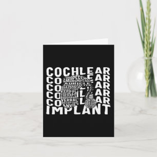 Hörselnedsättning Medvetenhet Döv Cochlea Implanta Kort
