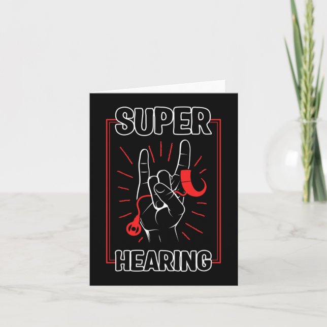 Hörselnedsättning Medvetenhet Super Hörsel Cochlea Kort (Framsida)