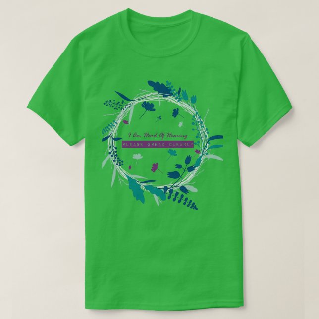 hörselnedsättning t shirt (Design framsida)