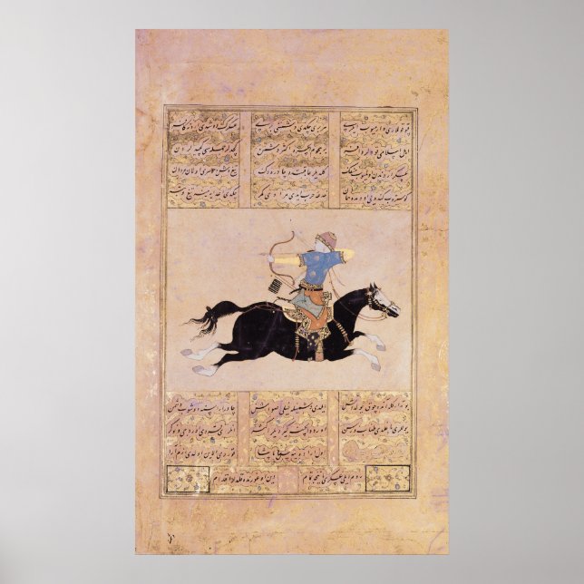 Horseman teckning hans båge poster (Framsidan)