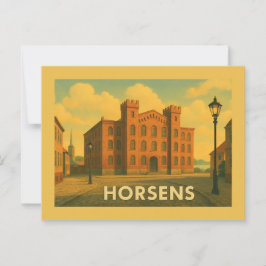 Horsens Danmark Hamn Vykort