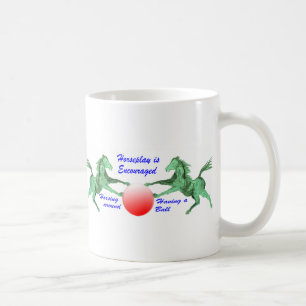 Horseplay uppmuntras kaffemugg