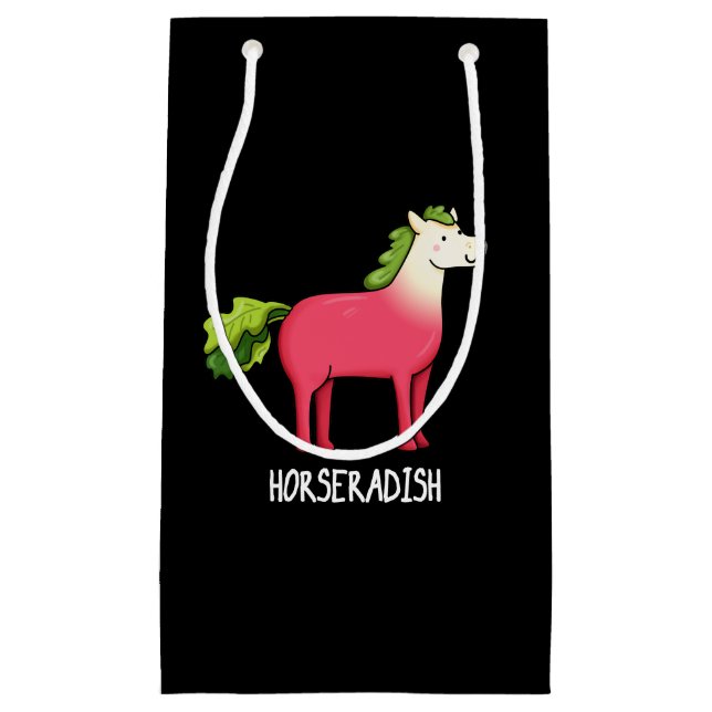Horseradish Funny Horse Pun Mörk BG (Framsidan)