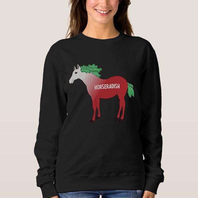 Horseradish Horse Whisperer Animal Farming Radish  T Shirt (Framsida)