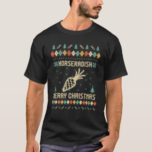 HORSERADISH Ugly jul Sweater Vinatge Retro T Shirt