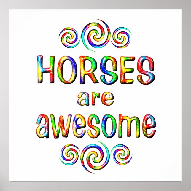HORSES ÄR FANTASTISK POSTER (Framsidan)