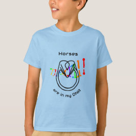Horses Are In My DNA Unisex Kids T-Shirt