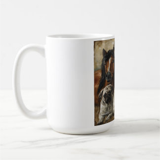 Horses, Cats and Dogs Kaffemugg