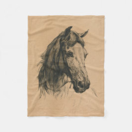 Horses Head (av Heywood Hardy) Fleecefilt