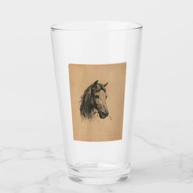 Horses Head (av Heywood Hardy) Glaskopp (Framsida)