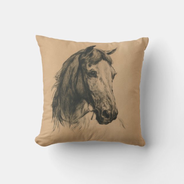 Horses Head (av Heywood Hardy) Kudde (Framsida)