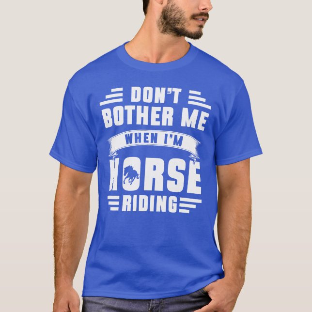 Horses Hobby retro T Shirt (Framsida)
