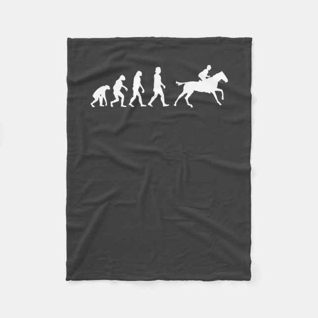 Horses Horse Riding Gift Fleecefilt (Framsidan)
