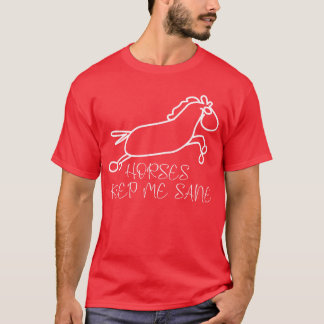 Horses Horse Riding-vänner T Shirt