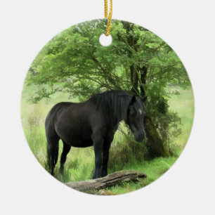 HORSES JULGRANSPRYDNAD KERAMIK