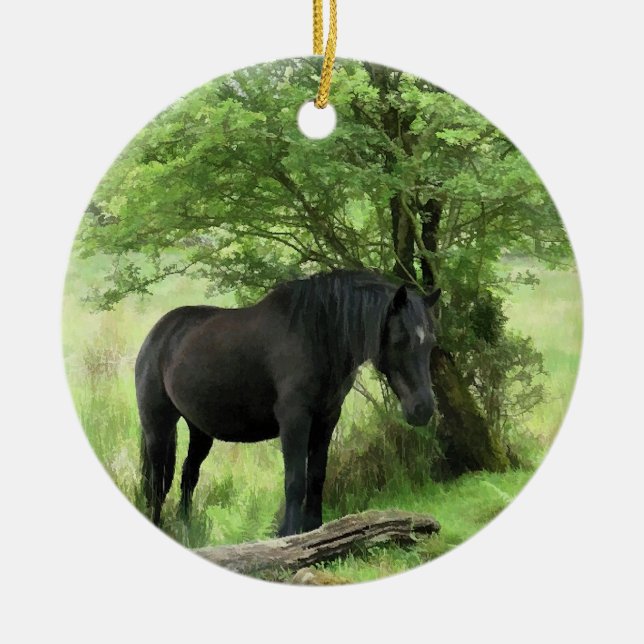 HORSES JULGRANSPRYDNAD KERAMIK (Framsidan)