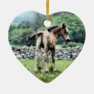 HORSES JULGRANSPRYDNAD KERAMIK