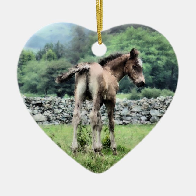 HORSES JULGRANSPRYDNAD KERAMIK (Framsidan)