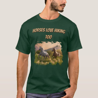 Horses Kärlek Hikingoo-vän T Shirt