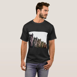 Horses Manar Basic Mörk T-Shirt, Black T-shirt