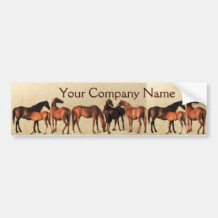 HORSES/MARES OCH FOALS Horse Breeder Bildekal