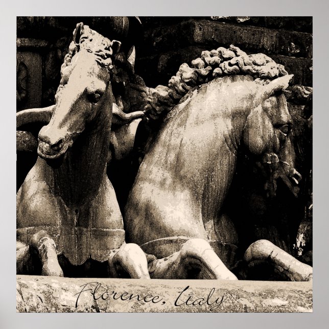 Horses of Florence Print Poster (Framsidan)