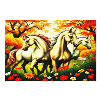 HORSES PARADISE FOTOTRYCK