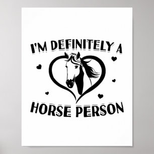 Horses Person Idéer om gåvor till ridor för häst Poster