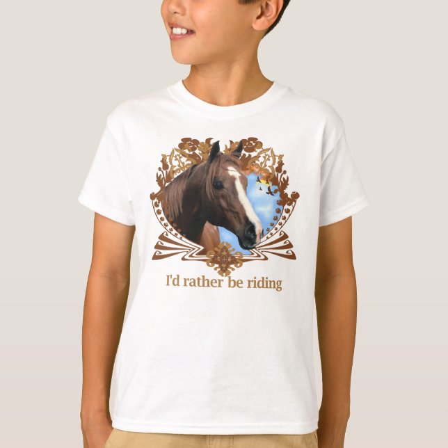 Horses Ponies  T-shirt (Framsida)