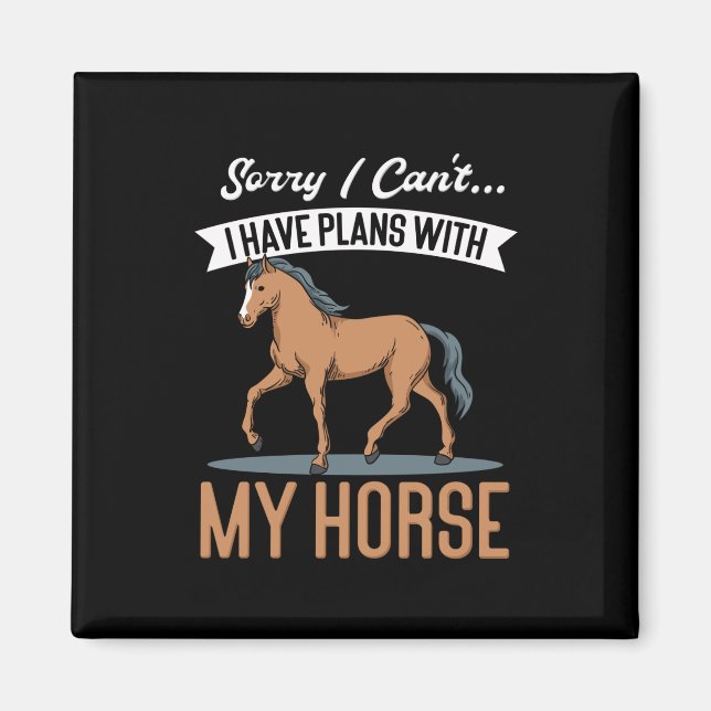 Horses Ride Ord Magnet (Framsidan)