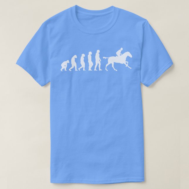 Horses Riding Evolution Gift T Shirt (Design framsida)