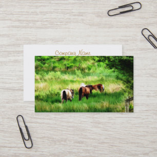HORSES VISITKORT