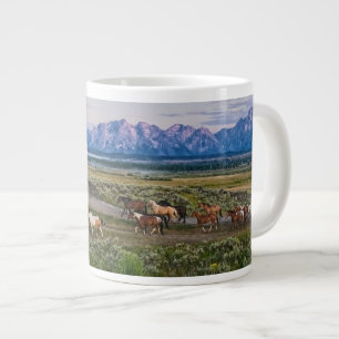 Horses Walk Jumbo Mugg