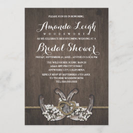 Horseshoe Baby's Band Inbjudningskort för möhippa