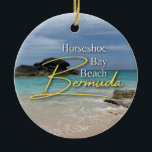 Horseshoe Bay Beach Bermuda Julgransprydnad Keramik<br><div class="desc">Horseshoe Bay Beach Bermuda Ceramic Ornament</div>