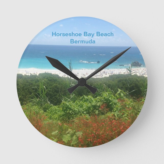 Horseshoe Bay Beach, Bermuda Rund Klocka (Framsida)