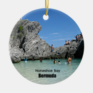 Horseshoe Bay, Bermuda Julgransprydnad Keramik