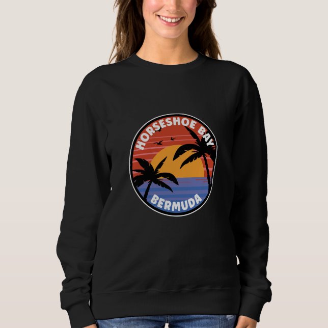 Horseshoe Bay Bermuda Sunset Paradise T Shirt (Framsida)