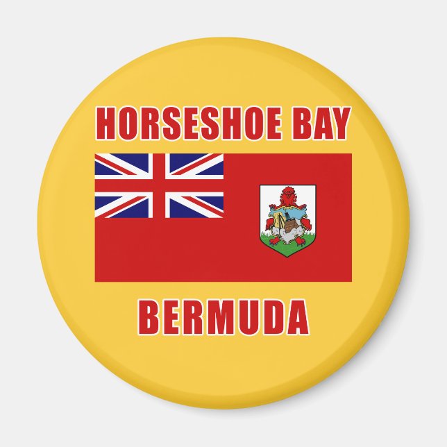 HORSESHOE BAY Bermuda Tshirts, presenter Magnet (Framsidan)