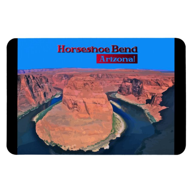 Horseshoe Bend, Arizona Magnet (Horisontell)