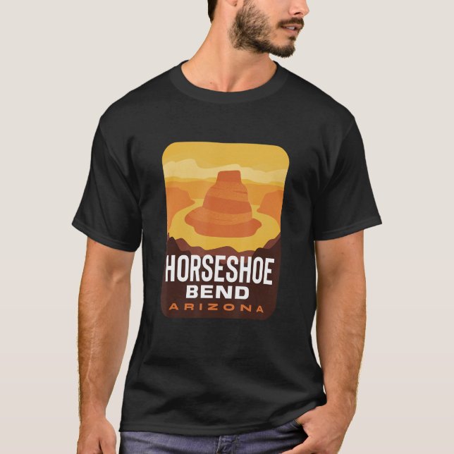 Horseshoe Bend Arizona T Shirt (Framsida)