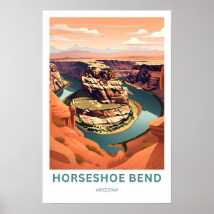 Horseshoe Bend Arizona Travel Skriv ut Poster