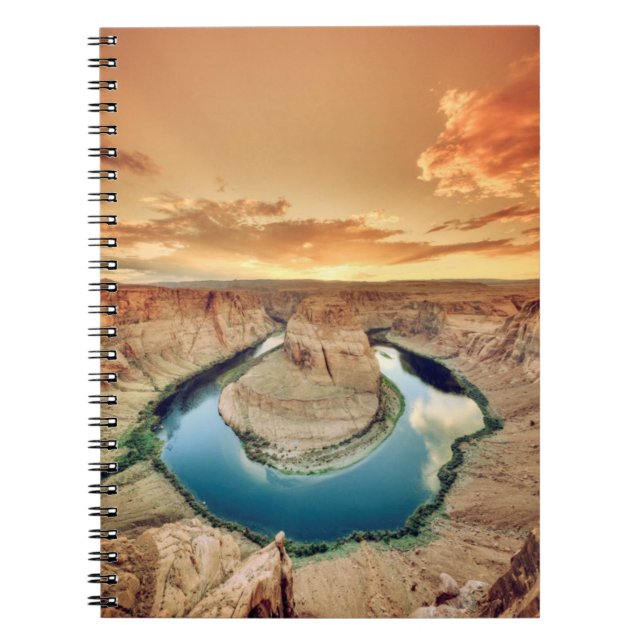 Horseshoe Bend Canyon Anteckningsbok Med Spiral (Framsidan)