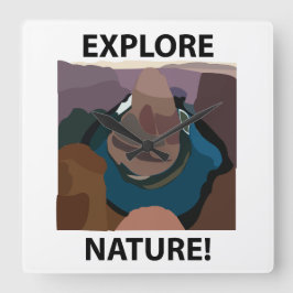 Horseshoe Bend Explore Nature Horseshoe Bend Fyrkantig Klocka