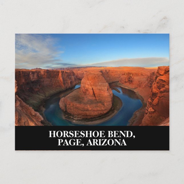 Horseshoe Bend in Page, Arizona Southwest US Vykort (Framsida)